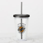 Ijs-koude koffie acryl drinkbeker (Voorkant)