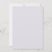 Ijs Lilac Loof Eucalyptus Bruiloft Kaart (Achterkant)