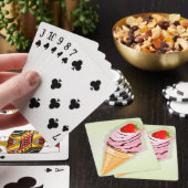 IJs met een aardbei Pokerkaarten (Insitu)