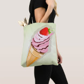 IJs met een aardbei Tote Bag