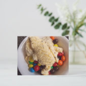 ijs met snoepjes briefkaart (Staand voorkant)