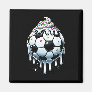 Ijs met spikkels Voetbal Drip voor jongens Meisje Magneet