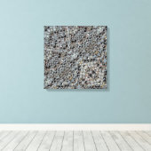 Ijs Metaal Vuur Uitgerekte Canvasprint Canvas Afdruk (Insitu (Houten vloer))