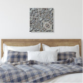 Ijs Metaal Vuur Uitgerekte Canvasprint Canvas Afdruk (Insitu (Slaapkamer))