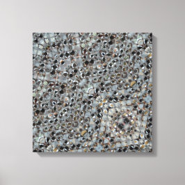 Ijs Metaal Vuur Uitgerekte Canvasprint Canvas Afdruk