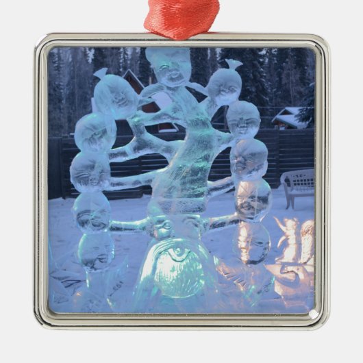 Ijs Metalen Ornament (Voorkant)