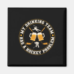 IJs Mijn drinkteam heeft een hockeyprobleemspeler Magneet