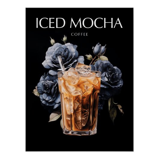 Ijs-Mocha Koffiekunst Perfect Poster (Voorkant)