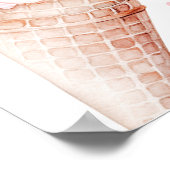 IJs modern meisje verjaardag feest welkom Poster (Hoek)