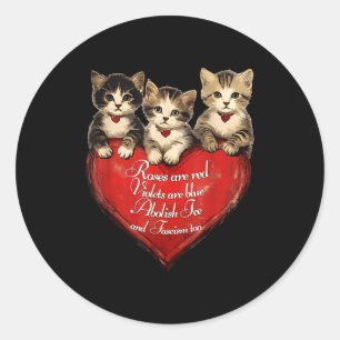 Ijs nu afgeschaft lol katten meme mannen vrouwen ronde sticker