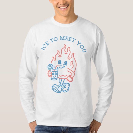 Ijs om je te ontmoeten t-shirt (Voorkant)