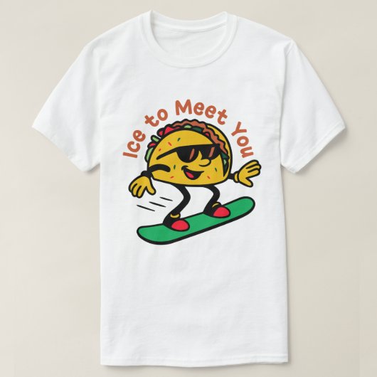 Ijs om je te ontmoeten t-shirt (Design voorkant)