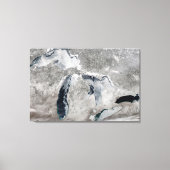 IJs op de Grote Meren, Verenigde Staten. Canvas Afdruk (Voorkant)