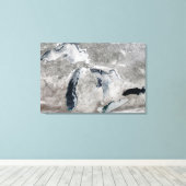 IJs op de Grote Meren, Verenigde Staten. Canvas Afdruk (Insitu (Houten vloer))
