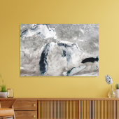 IJs op de Grote Meren, Verenigde Staten. Canvas Afdruk (Insitu (Woonkamer))