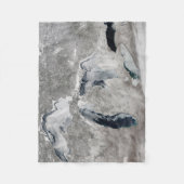 IJs op de Grote Meren, Verenigde Staten. Fleece Deken (Voorkant)