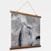 IJs op de Grote Meren, Verenigde Staten. Hangend Wandkleed (Gebogen)