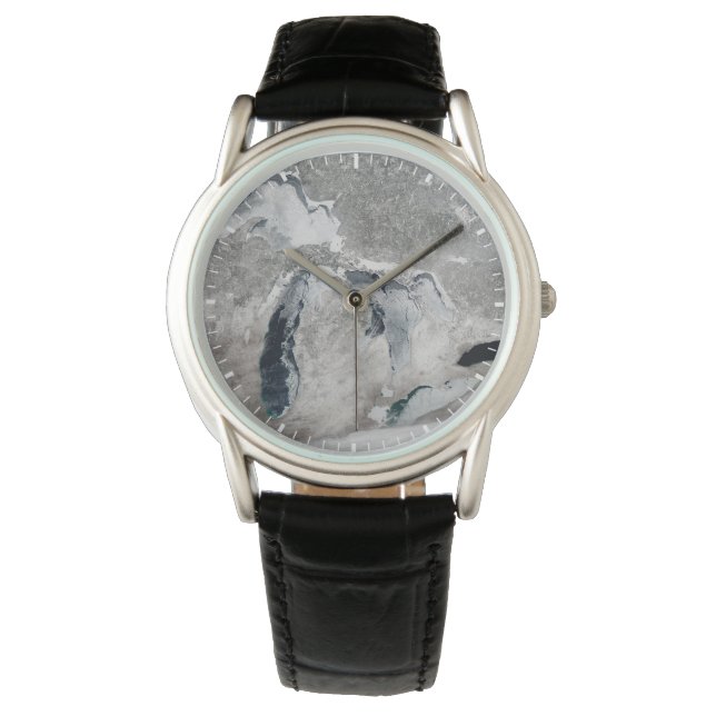IJs op de Grote Meren, Verenigde Staten. Horloge (Voorkant)