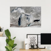 IJs op de Grote Meren, Verenigde Staten. Poster (Thuiskantoor)