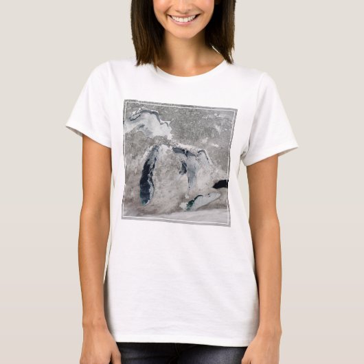 IJs op de Grote Meren, Verenigde Staten. T-shirt (Voorkant)