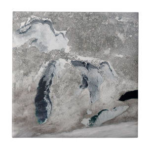 IJs op de Grote Meren, Verenigde Staten. Tegeltje