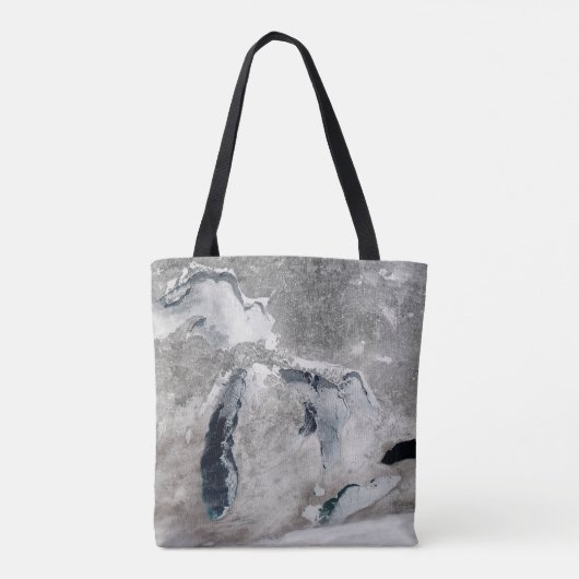 IJs op de Grote Meren, Verenigde Staten. Tote Bag (Achterkant)