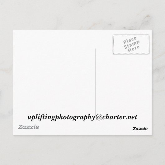 IJs op de rotsen Briefkaart (Achterkant)