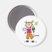 IJs op een hete zomerse dagmagneet Magneet (Voorkant / Achterkant)