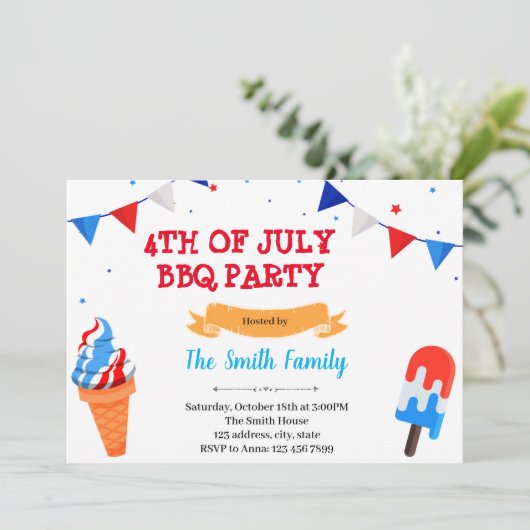 IJs op uitnodiging 4 juli (Staand voorkant)