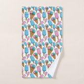 Ijs patroon handdoekenset bad handdoek (Handdoek)