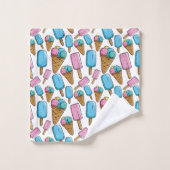 Ijs patroon handdoekenset bad handdoek (Wasdoekje)