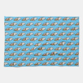 Ijs Patroon van Ijs Afbeeldingen Keuken Handdoek (Horizontaal)
