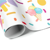 Ijs patroon wrapper cadeaupapier (Rol Hoek)