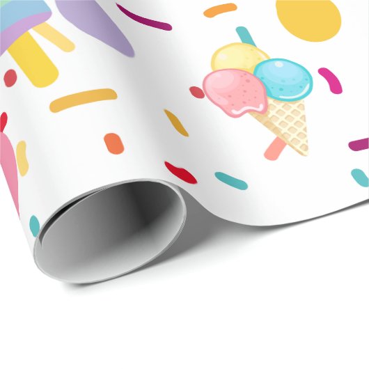 Ijs patroon wrapper cadeaupapier (Rol Hoek)