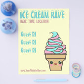 Ijs Rave Aangepaste Flyer (Enkel)