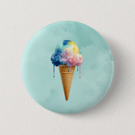 Ijs Ronde Button 5,7 Cm