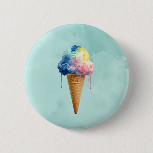 Ijs Ronde Button 5,7 Cm (Voorkant)