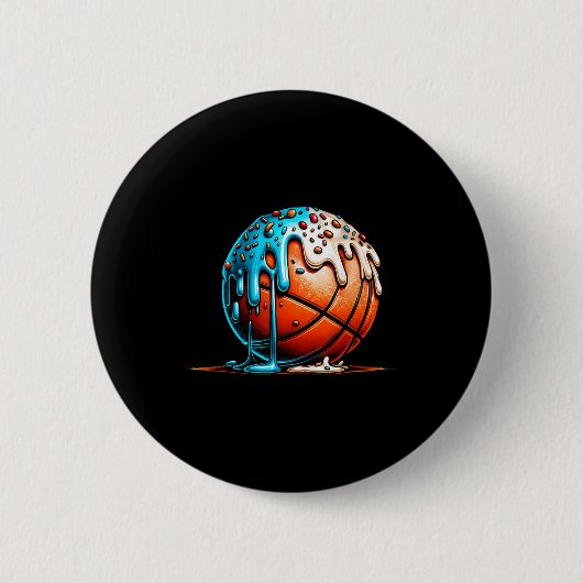 Ijs room Bysketbyll Drip Jongens Meisjes Kinderen Ronde Button 5,7 Cm (Voorkant)