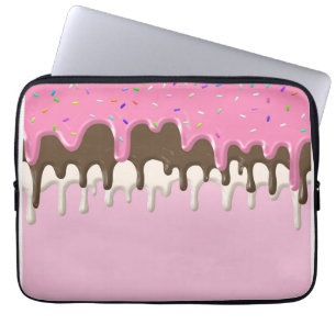 IJs roze glazuur snoep strooit ijsvorming Laptop Sleeve
