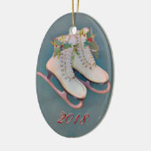 IJs Schaatsen 2018 Keramisch Ornament (Links)