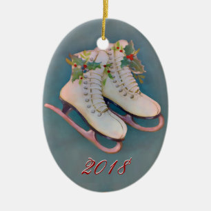 IJs Schaatsen 2018 Keramisch Ornament