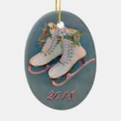 IJs Schaatsen 2018 Keramisch Ornament (Achterkant)