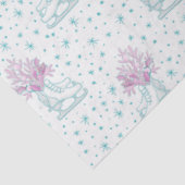 Ijs Schaatsen en sneeuwvlokken kerst Tissuepapier (Detail)