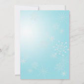 IJs Schaatsen en sneeuwvlokken verjaardag Kaart (Achterkant)
