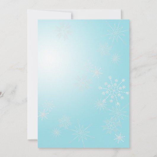 IJs Schaatsen en sneeuwvlokken verjaardag Kaart (Achterkant)