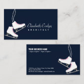  ijs schaatsen in wit ju87 visitekaartje (Voorkant / Achterkant)