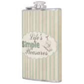 ijs schaatsen schattig wintercitaat gestreept heupfles (Links)