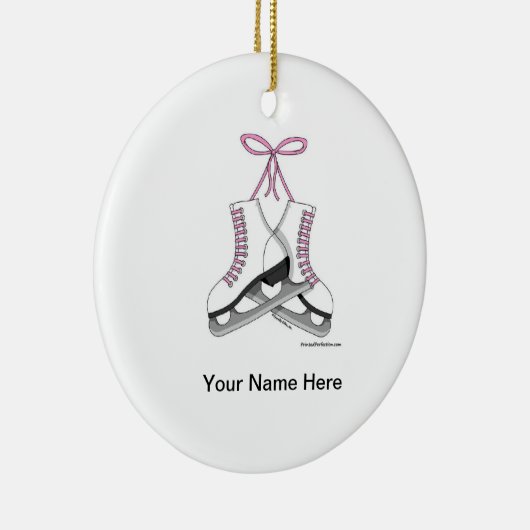 IJs Schaatsen - Vrouw Keramisch Ornament (Rechts)