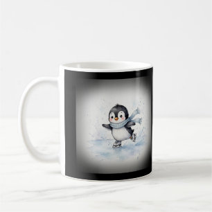 Ijs-schaatsende pinguïn koffiemok