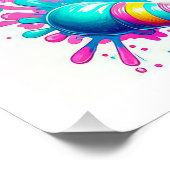 IJs schattige verjaardag Perfect Poster (Hoek)